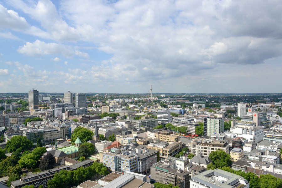 Panoramafoto der Stadt Essen