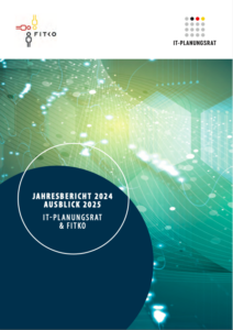 Screenshot des Deckblatts des gemeinsamen Jahresberichts der FITKO und des IT-Planungsrats für 2024.