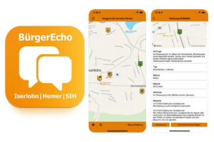 Screenshot der Bürgerecho-App