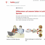 Screenshot_website- halle_saale_leichte_sprache