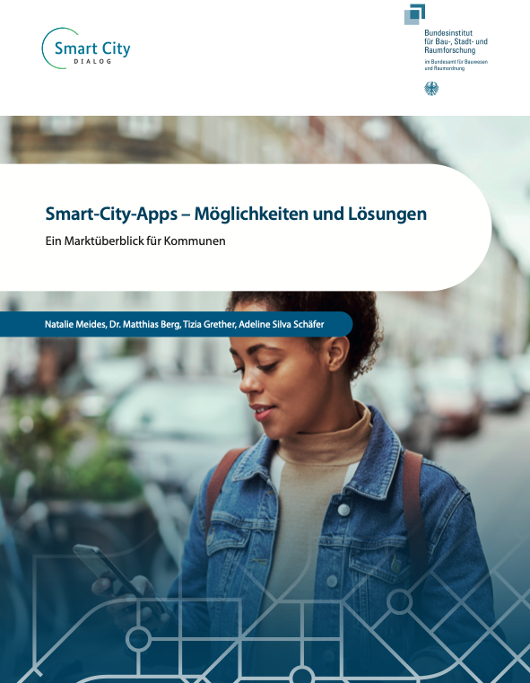 Screenshot des Deckblatts der Studie zu Smart City Apps.