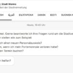 Dialogfenster des Chatbot Wormel