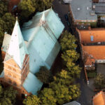 Aegidienkirche in Lübeck von oben