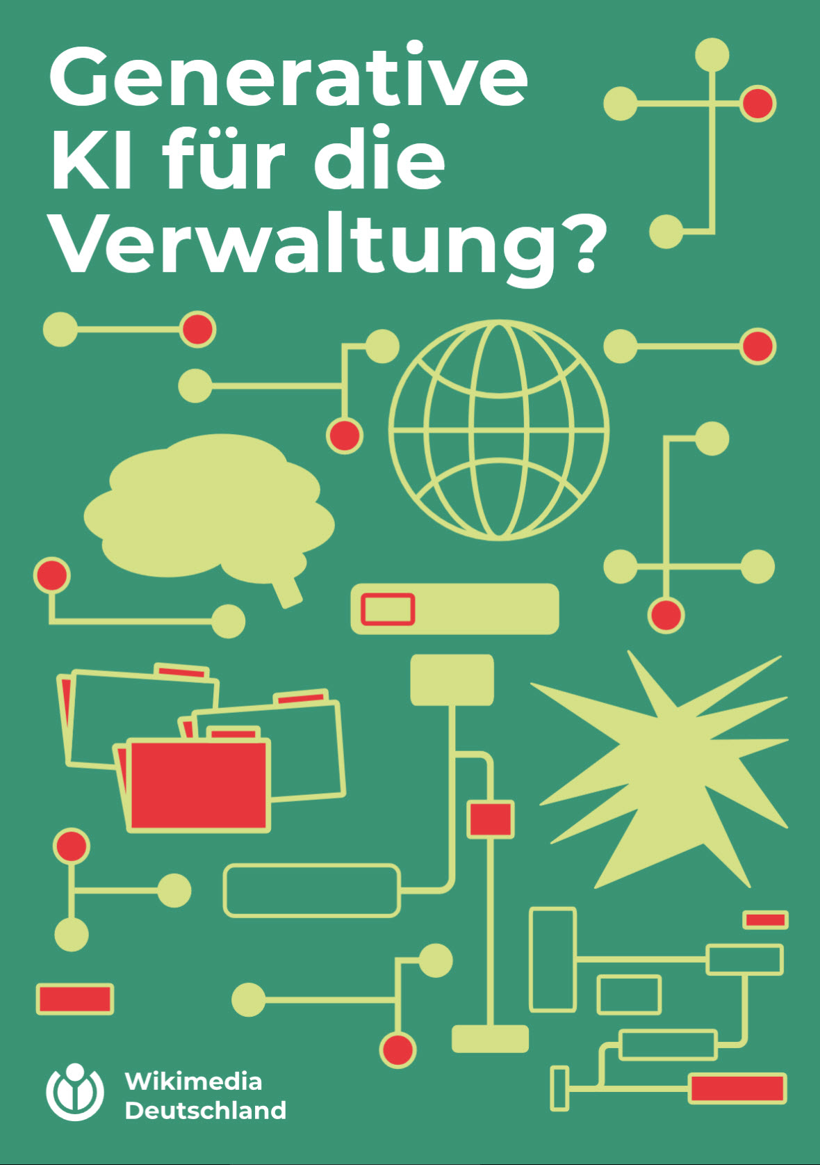 Cover der Broschüre: "Generative KI für die Verwaltung?"