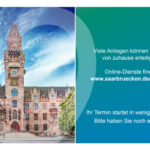 Screenshot des Wartescreens im virtuellen Bürgeramt Saarbrücken