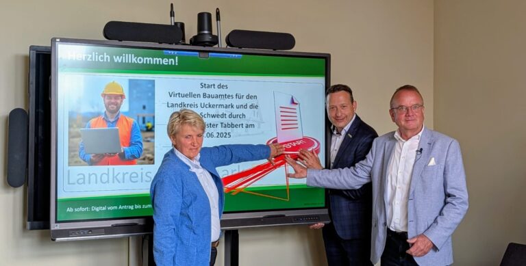 Start des virtuellen Bauamts im Landkreis Uckermark