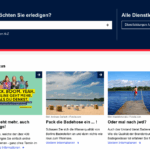 Screenshot der Startseite von service.berlin.de.