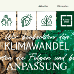 Screenshot der Startseite des Klimaatlas BW.