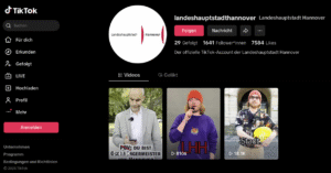 Screenshot TikTok-Kanal Hannover