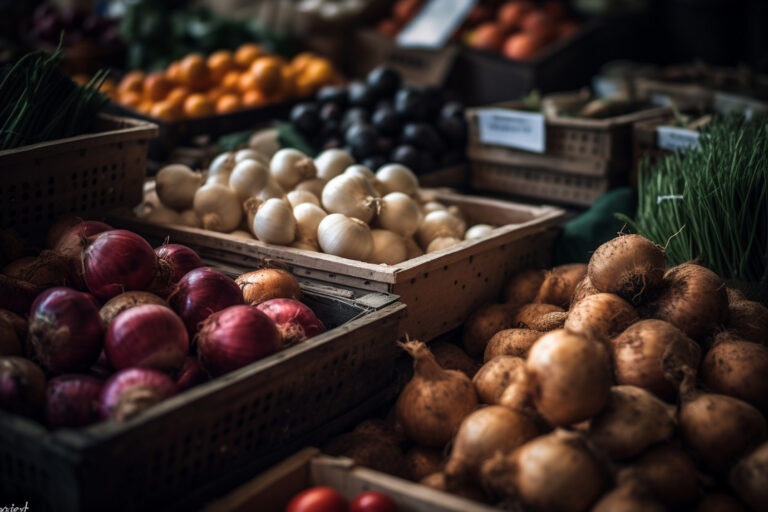Bild von einem Marktstand