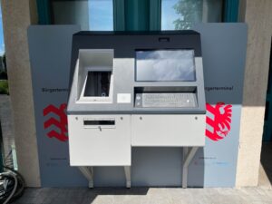 Ein 24/7 Bürgerterminal der Stadt Nidderau.