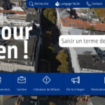 Screenshot der Webseite von Hagen in der französischen Version