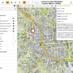 Screenshot des Wiesbadener Baustellenmelders.