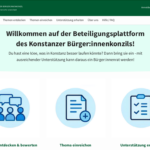 Screenshot der Startseite von themen.buergerinnenkonzil.de.