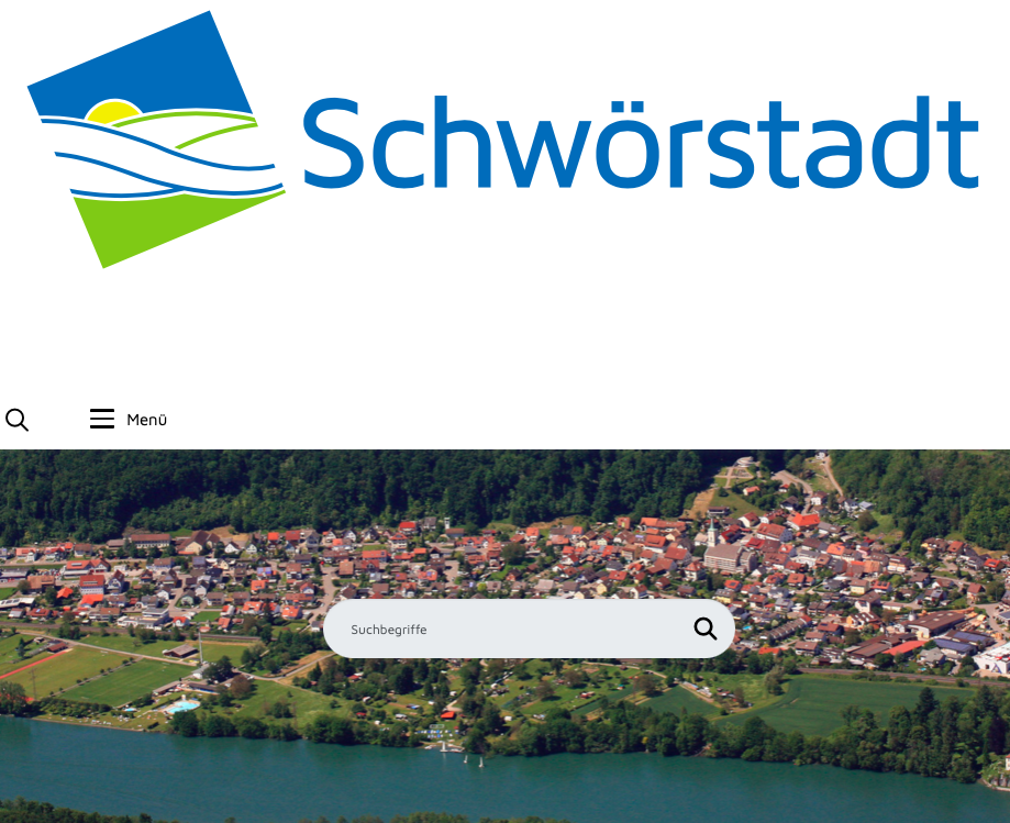 Screenshot der Startseite von schwoerstadt.de.