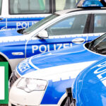 Einige abgestellte Polizei-PKWs