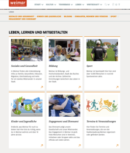 Screenshot leben in Weimar