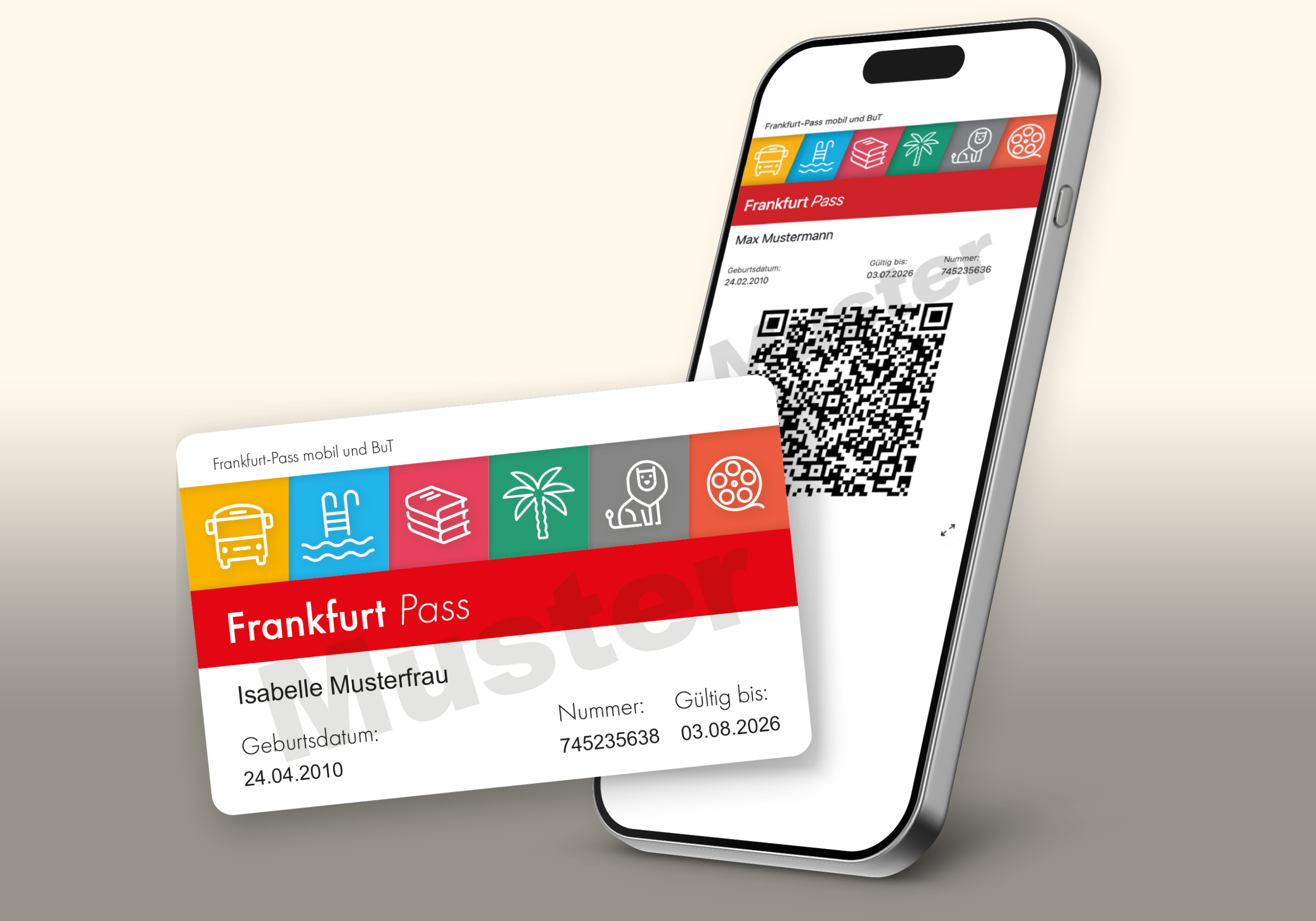 Frankfurt-Pass im Kartenformat und auf dem Smartphone