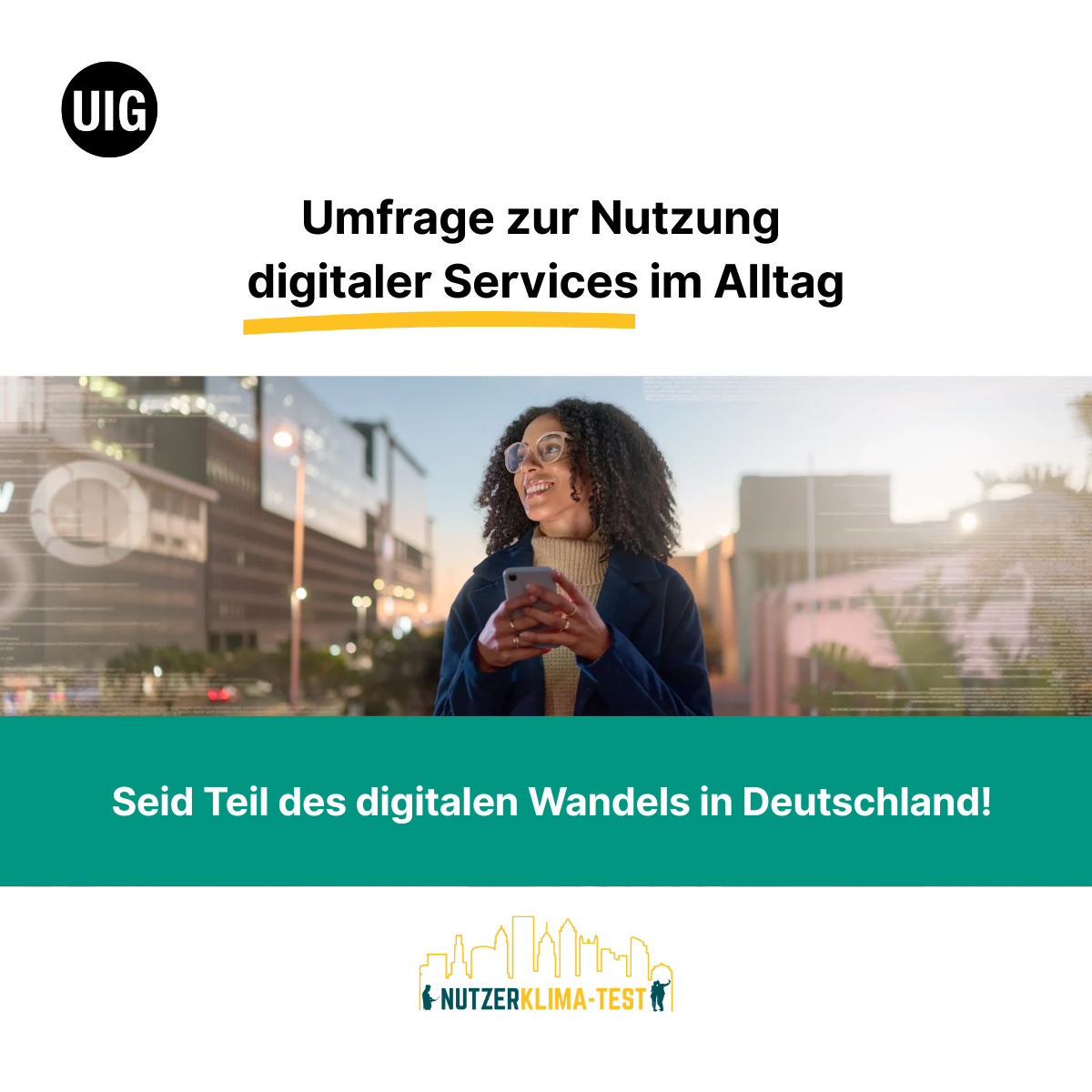 Werbung für den Nutzerklimatest 2026