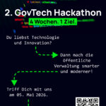 Plakat zum zweiten Osnabrücker GovTech Hackathon