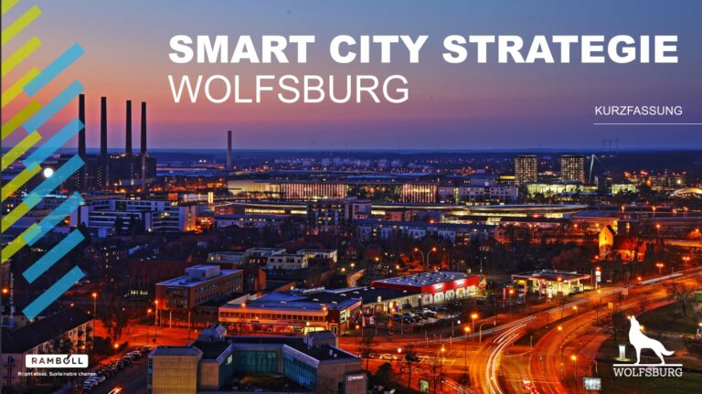Cover der Präsentation zur Smart City Strategie der Stadt Wolfsburg
