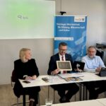 Pressekonferenz in einer Schule zur Einführung von telli in Thüringen