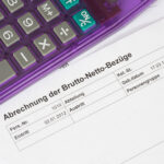 Taschenrechner und Gehaltsabrechung