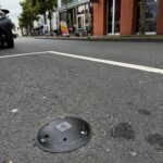 Bodensensor in einer Straße in Gütersloh