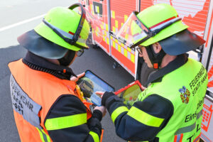 rescueTablet bei Feuerwehr Hanau im Einsatz