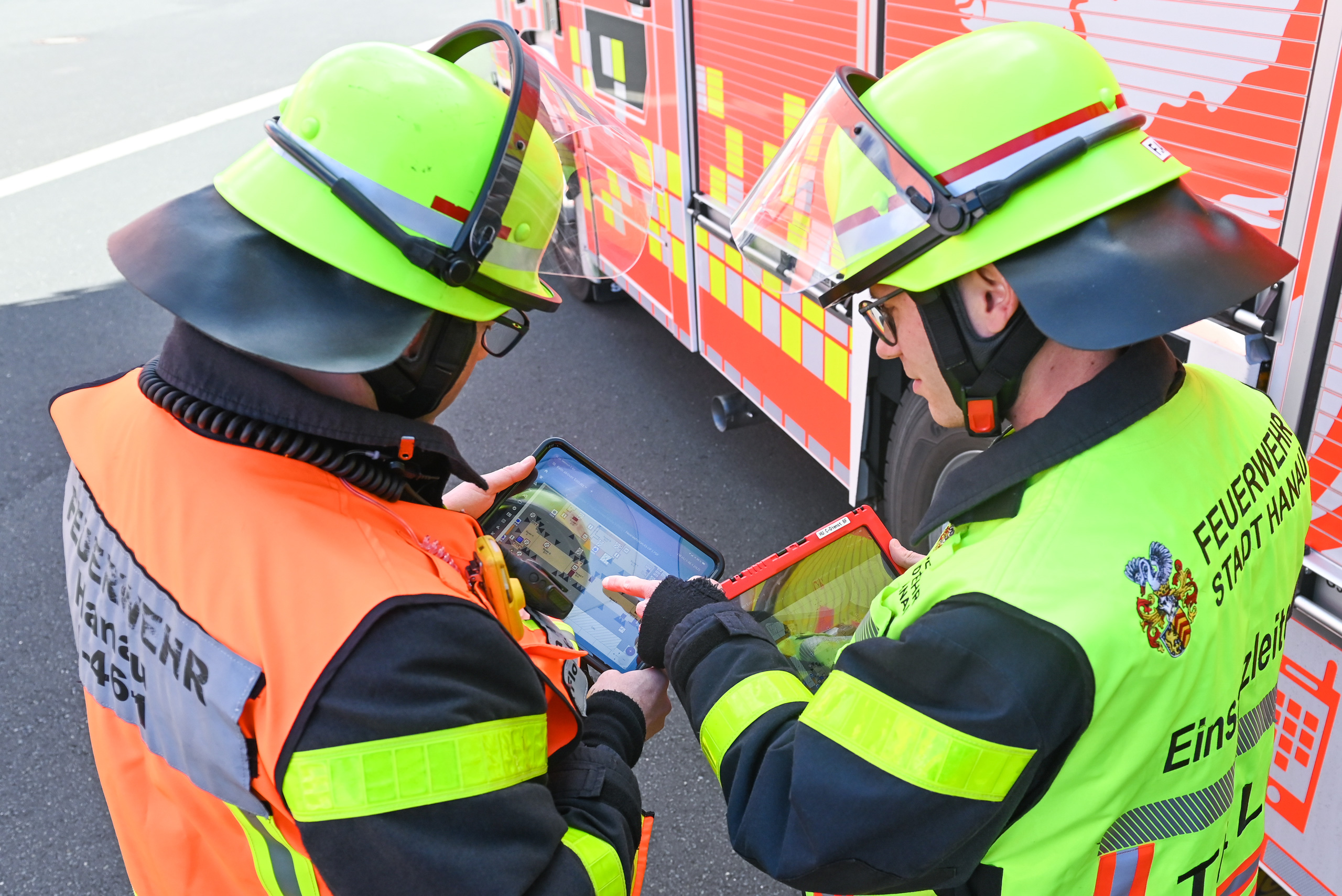 rescueTablet bei Feuerwehr Hanau im Einsatz