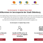 Screenshot Serviceportal Oldenburg
