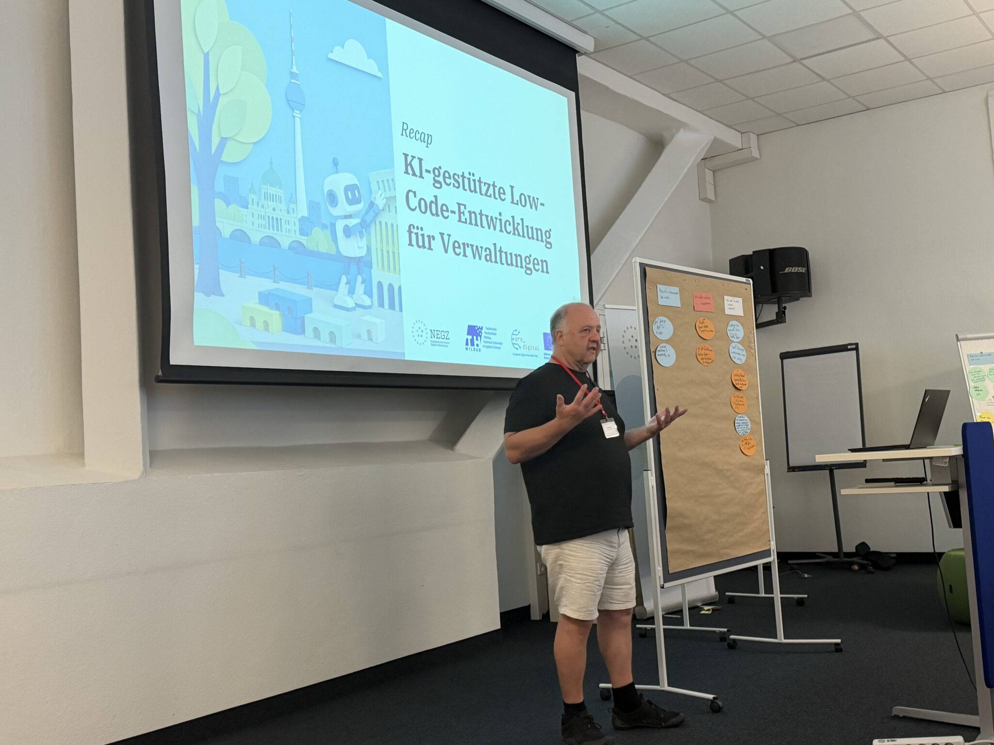 Referent auf dem Demo Day des NEGT