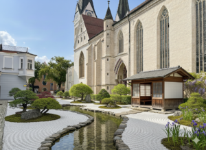 KI-generiertes Rendering zur möglichen Neugestaltung des Eixchstätter Domplatzes