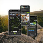 Drei verschiedene Screenshots der App