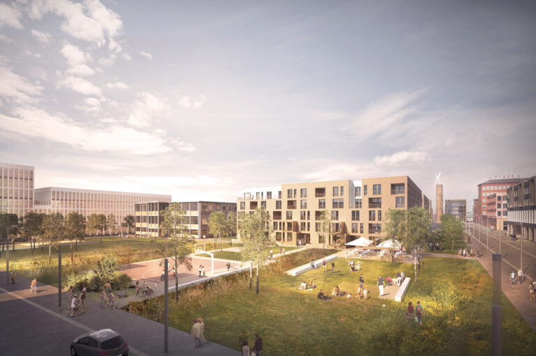 Visualisierung des smarten Pfaff-Quartiers in Kaiserslautern.