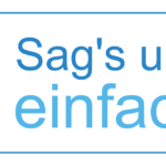 Logo Sag's uns einfach