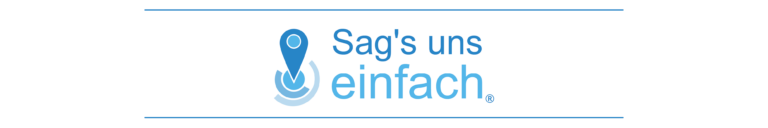Logo Sag's uns einfach