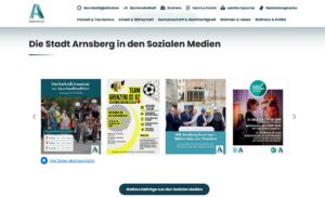 Screenshot der Social Wall