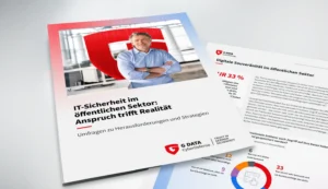 Gedruckte Ausgabe der Studie von G Data auf einem Tisch