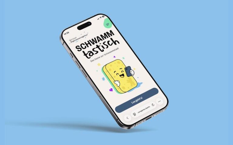 Mpck-up der Schwammstadt-App