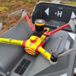 Die automatisiert alarmierbare Vorauserkundungsdrohne der Feuerwehr Essen.