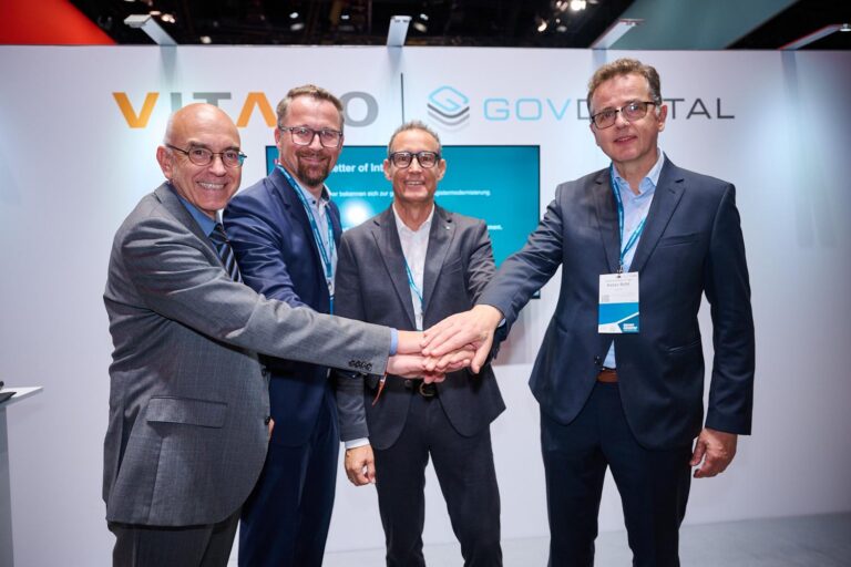 Handshake zu viert